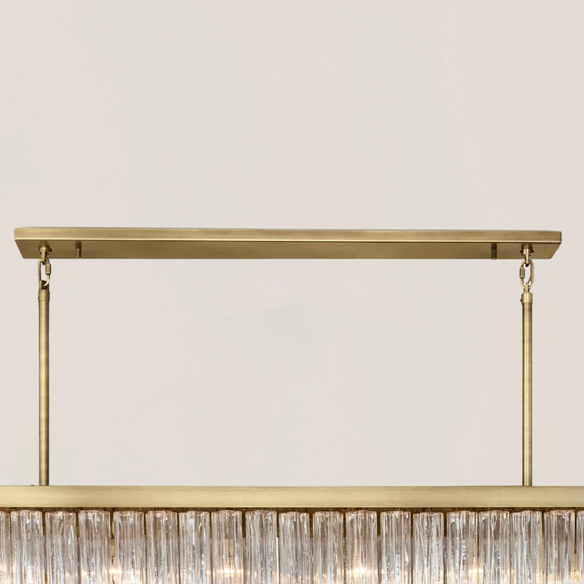 Cielo Glass Rectangular Chandelier