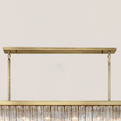 Cielo Glass Rectangular Chandelier