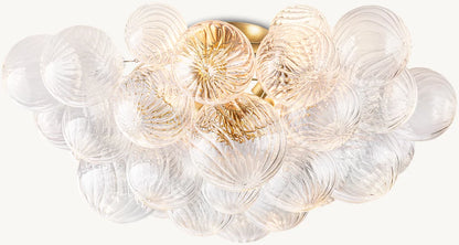 Swirled-Glass Orbs Flushmount