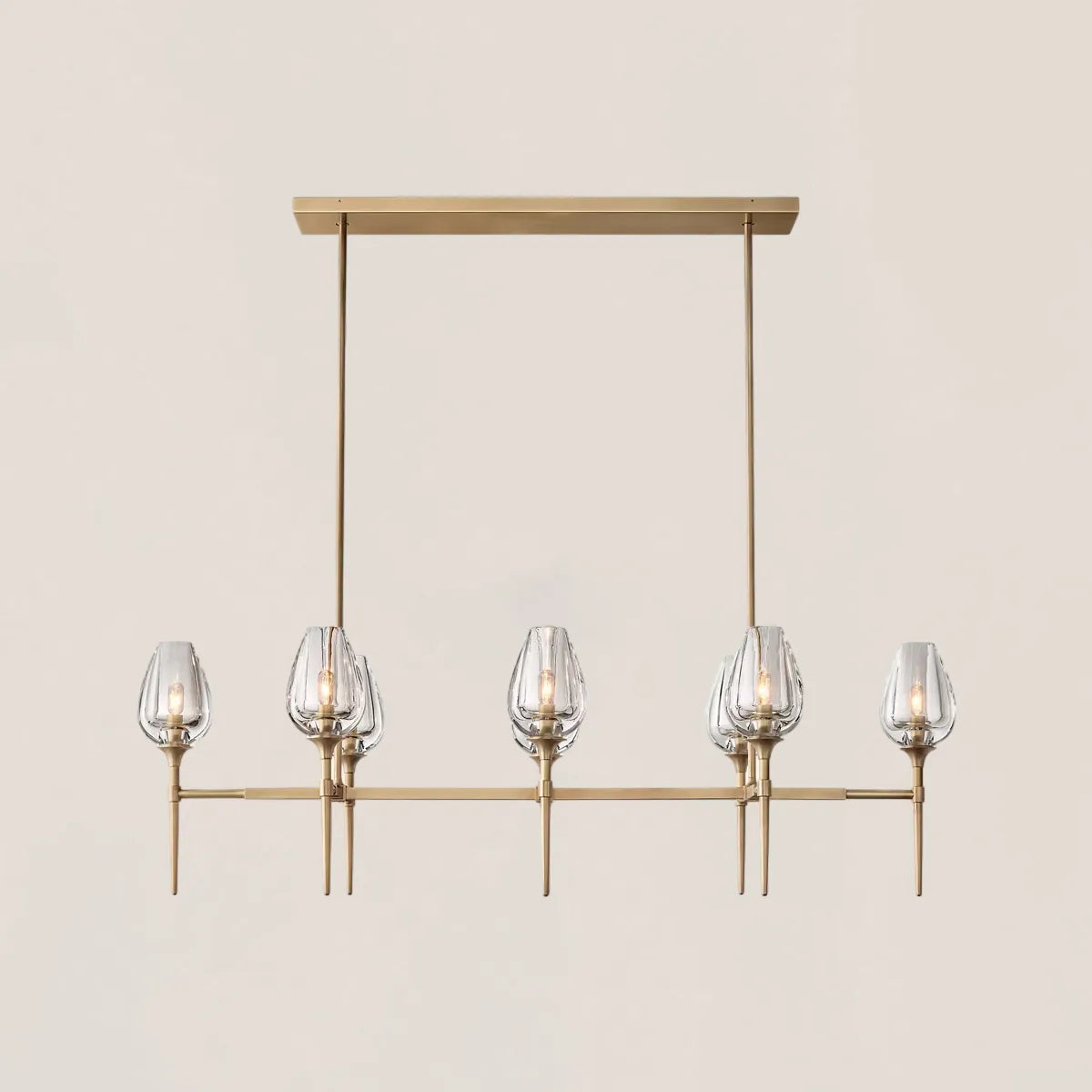 Tulip Crystal Linear Chandelier
