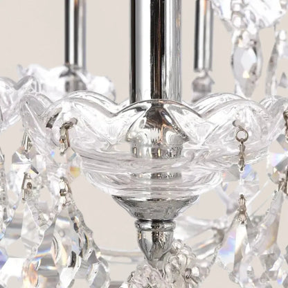 19TH C. Clear Royal Cut Crystal Round Chandelier 60"