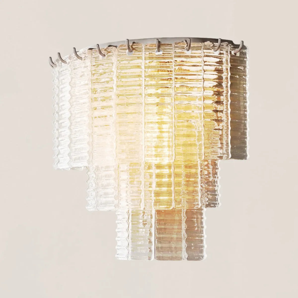 Sirene Clear Glass Wall Sconce