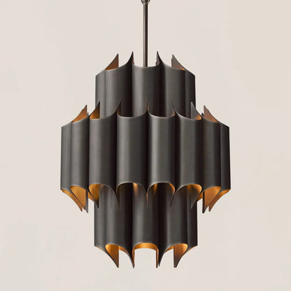 Cathedral Brass Chandelier 24"