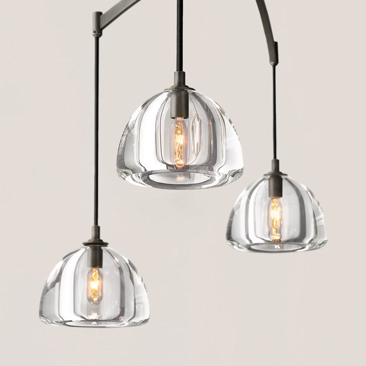 Hemisphere Linear Chandelier