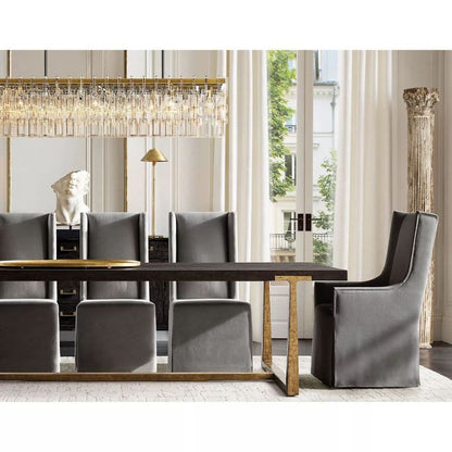 Marignan Tiered Crystal Rectangular Chandelier 60"