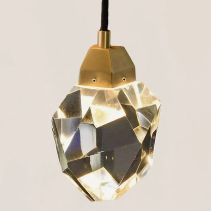 VASELAMPS - Faceted Crystal Prisms Wall Sconce - Cord