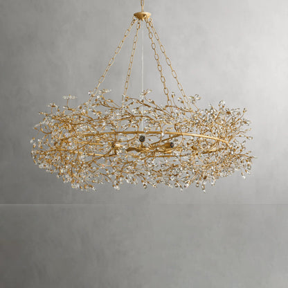 Fiore Crown Round Chandelier