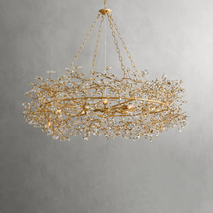 Fiore Crown Round Chandelier