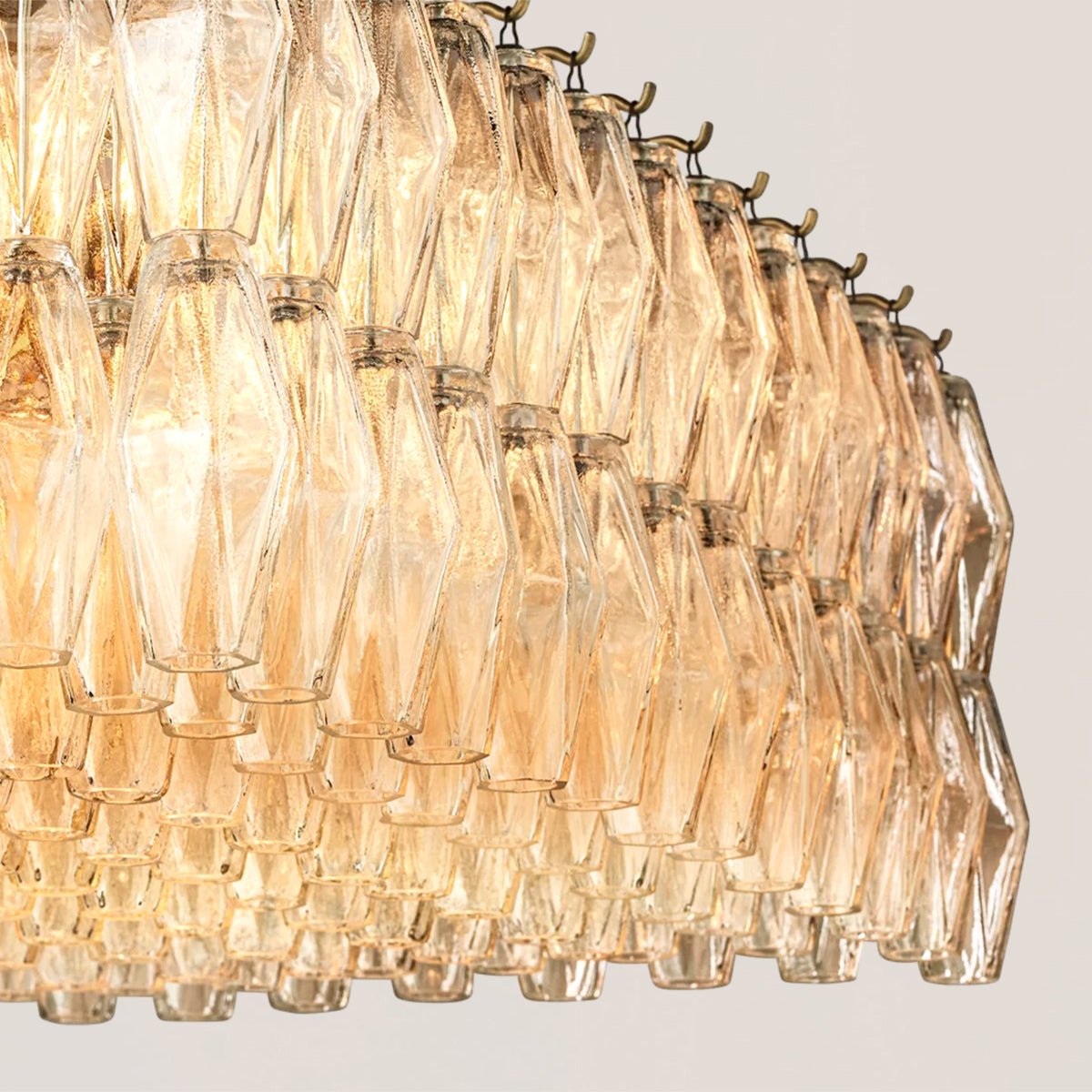 Chiara Glass Rectangular Chandelier