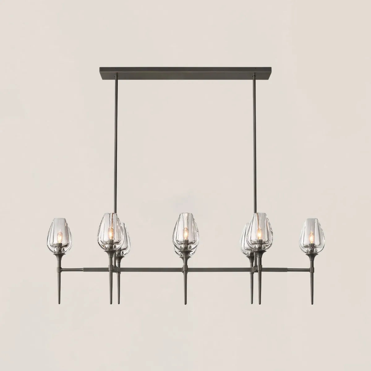 Tulip Crystal Linear Chandelier