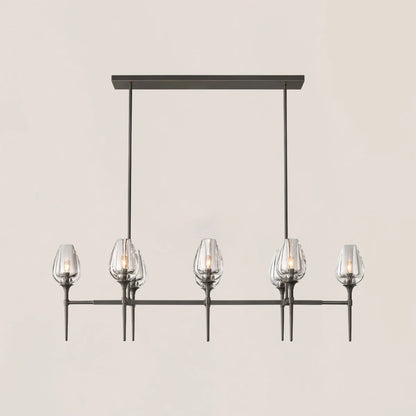 Tulip Crystal Linear Chandelier