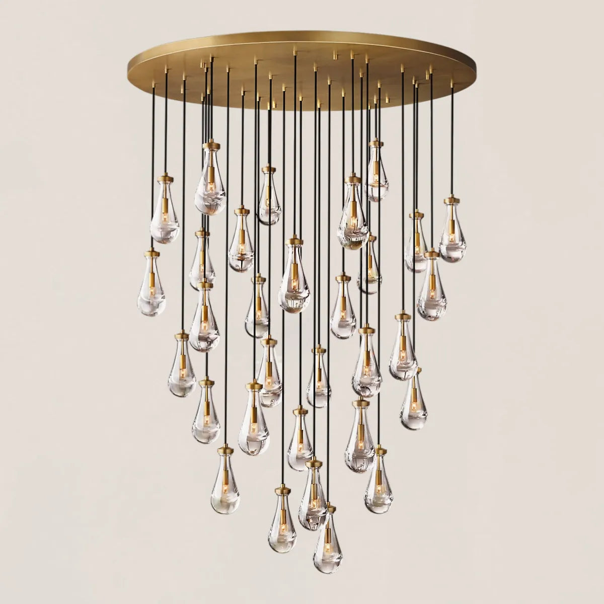 Rain Round Modern Chandelier Light