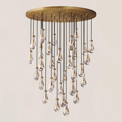 Rain Round Modern Chandelier Light