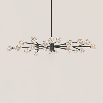 Boule De Crystal Oval Chandelier 72"