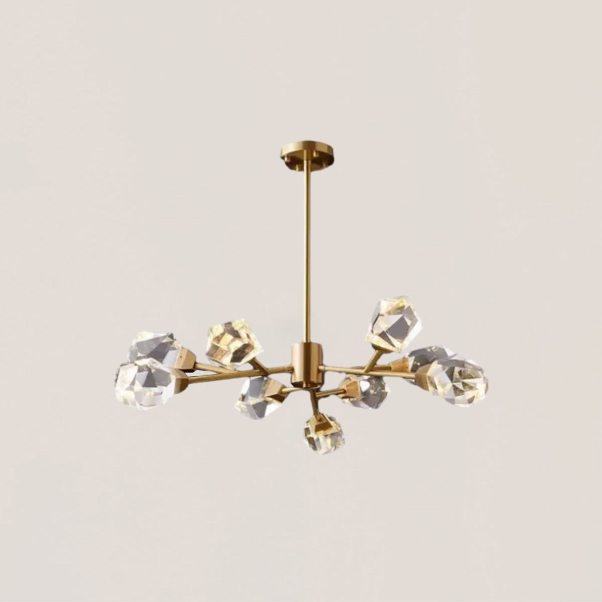 VASELAMPS - Faceted Oval Chandelier