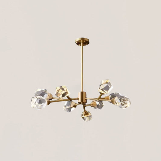 VASELAMPS - Faceted Oval Chandelier