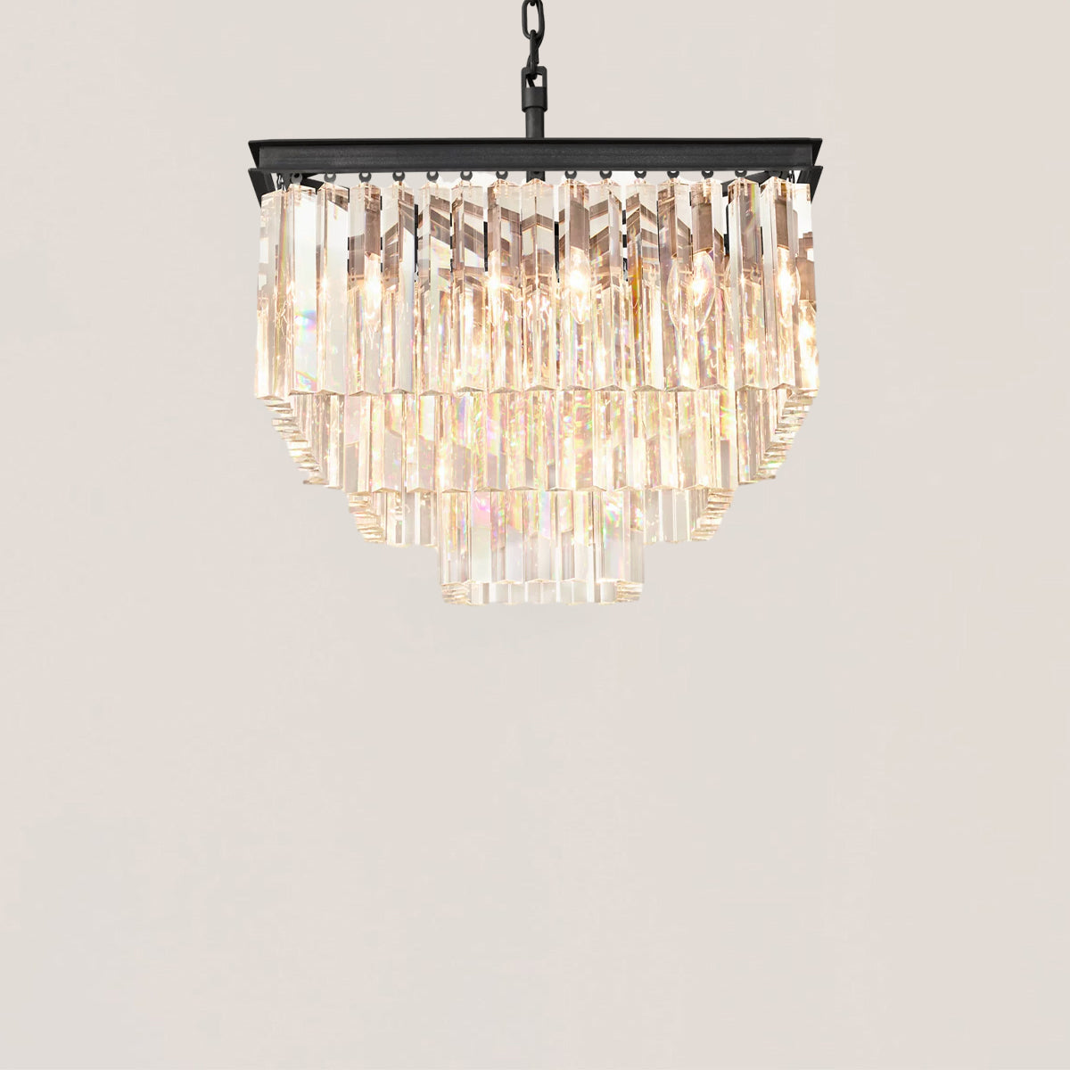 1920s Odeon Square Chandelier
