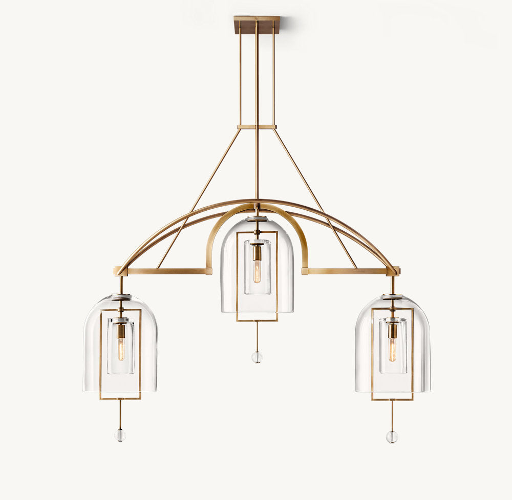 Fulcrum Grand Linear Chandelier 61"