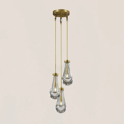 Raindrop Rod Round Chandelier