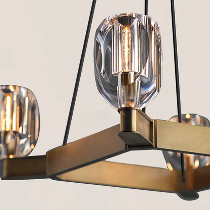 Chartier Contemporary 4-Lights Dining Square Pendant