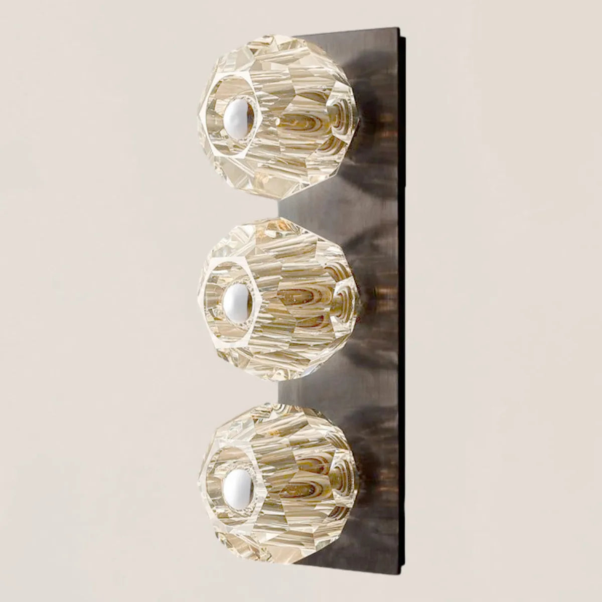 Boule De Crystal Clear Linear Short Wall Sconce