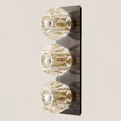 Boule De Crystal Clear Linear Short Wall Sconce