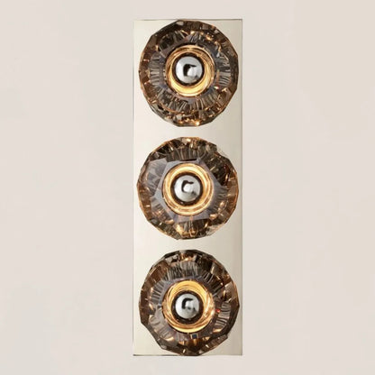 Boule De Crystal Smoke Linear Short Wall Sconce