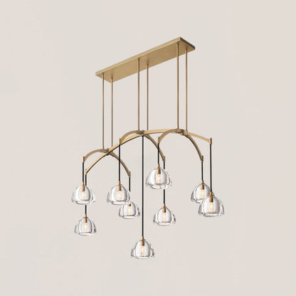 Hemisphere Linear Chandelier