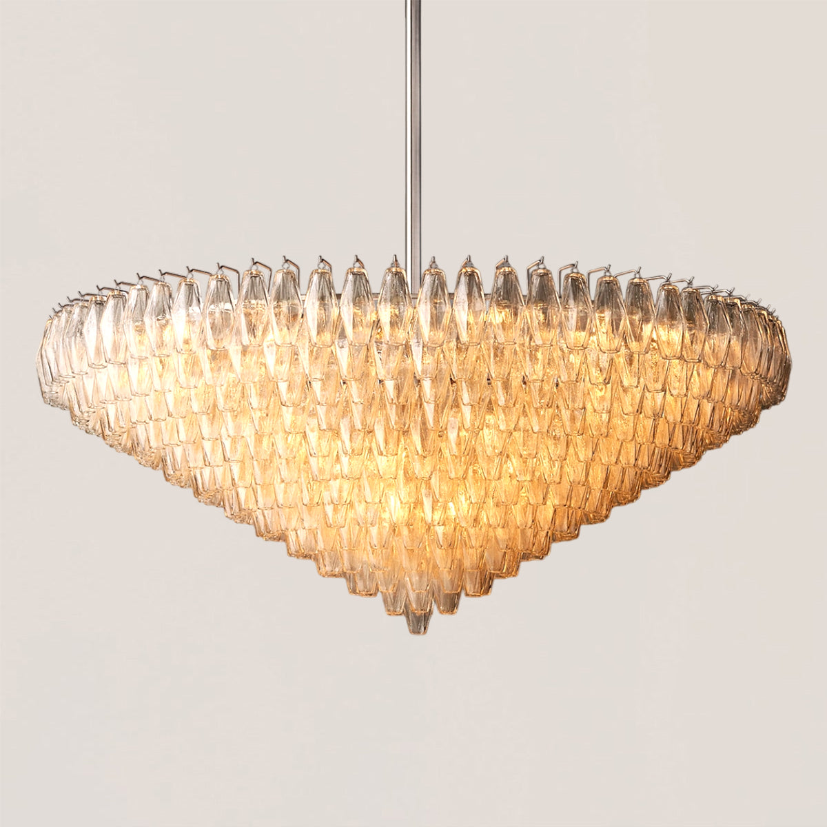 Chiara Glass Tiered Round Chandelier