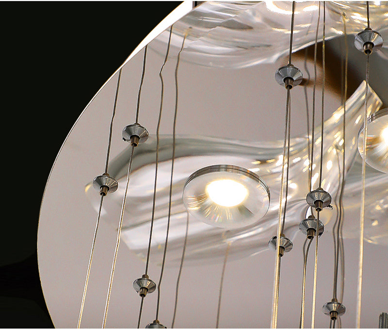 Luxury Glass Lotus Chandelier