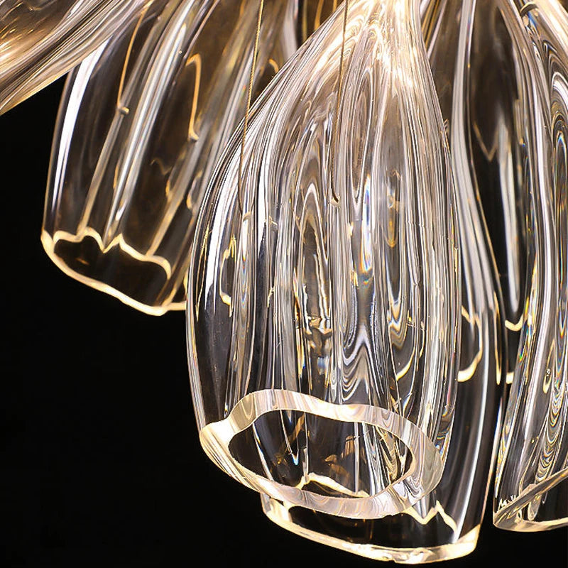 Luxury Glass Lotus Chandelier