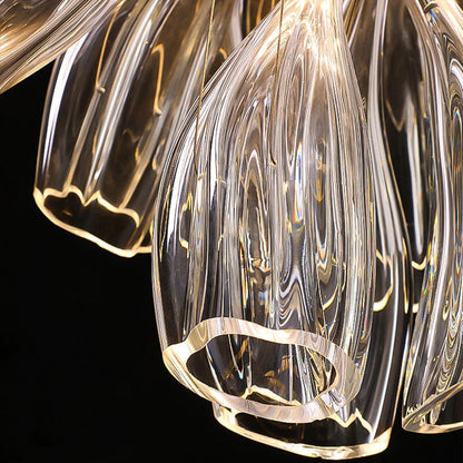 Luxury Glass Lotus Chandelier
