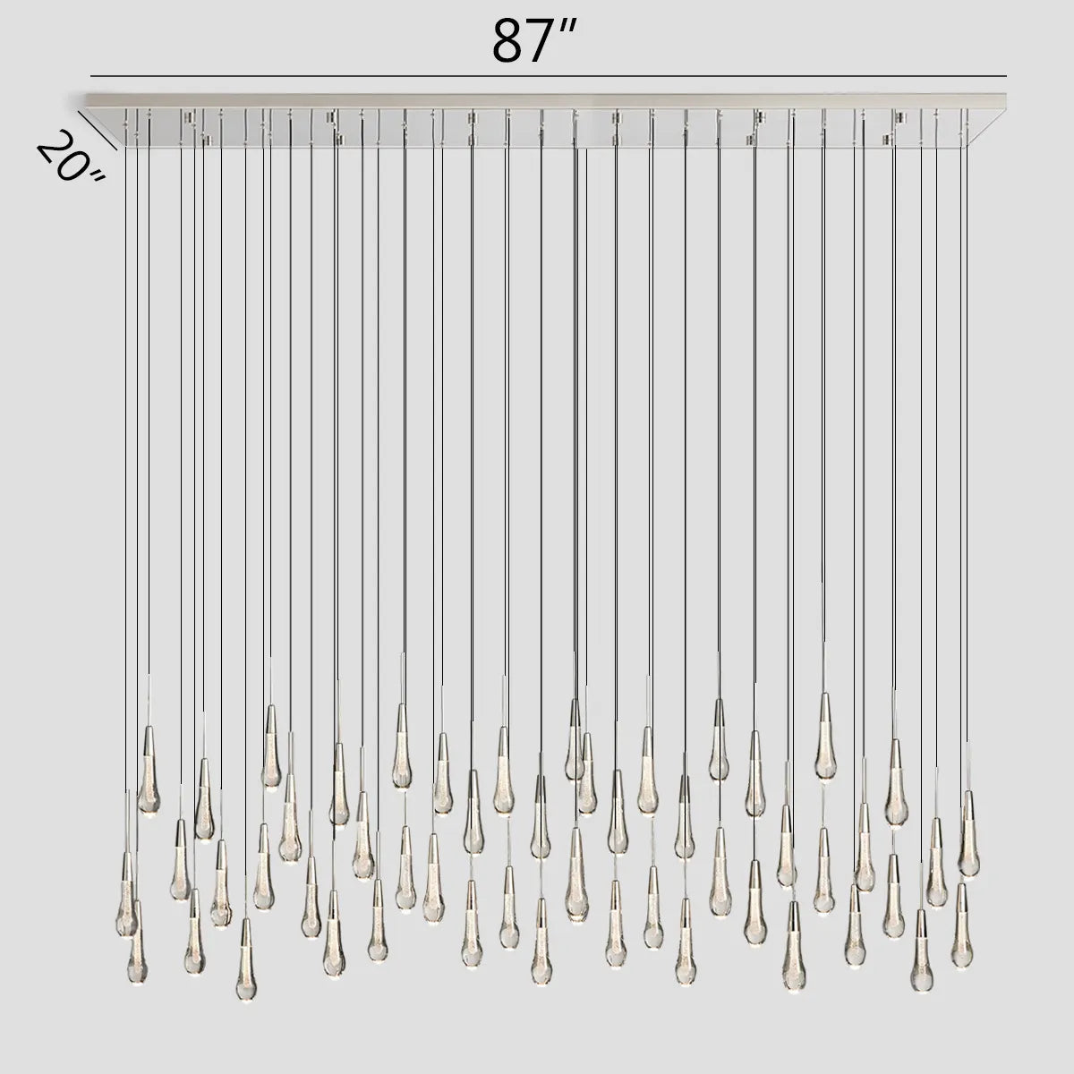 Solitaire Linear Chandelier