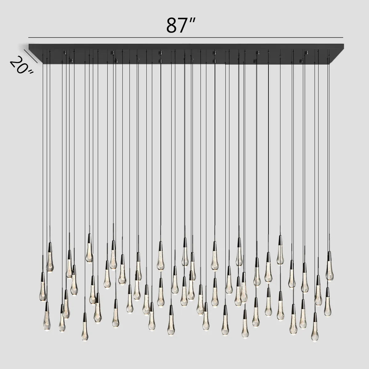 Solitaire Linear Chandelier