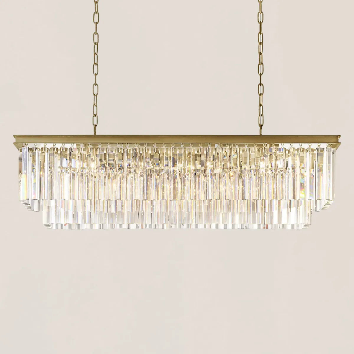 1920s Odeon Rectangular Chandelier
