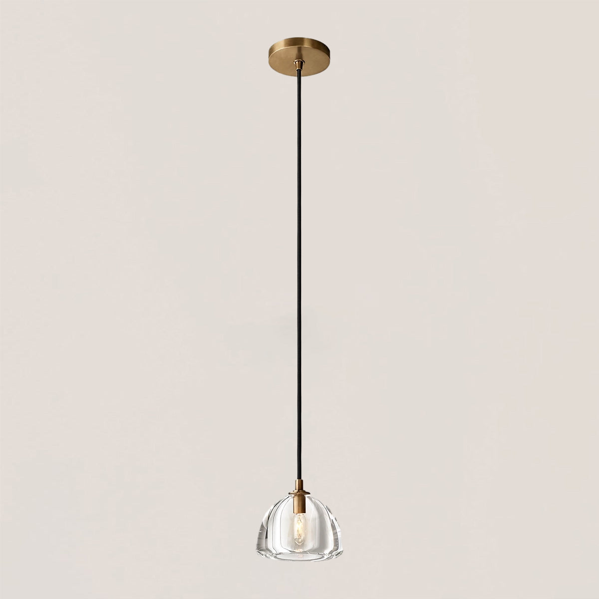 Hemisphere Crystal Pendant Light