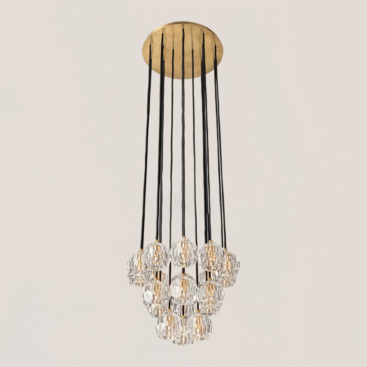 Boule De Crystal Round Cluster Chandelier