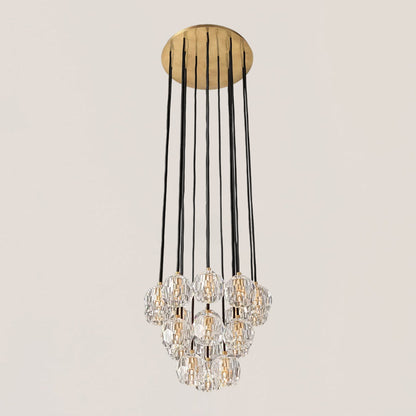Boule De Crystal Round Cluster Chandelier