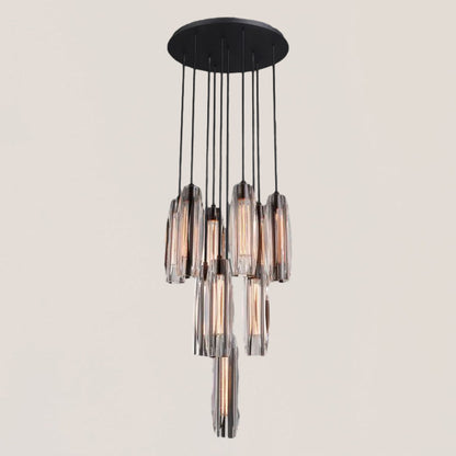 Chartier Crystal 10-Light Round Chandelier