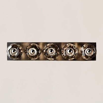 Boule De Smoke Crystal Linear Grand Wall Sconce