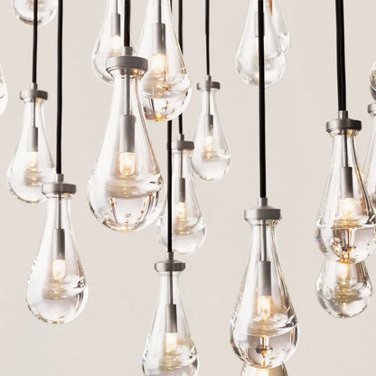 Rain Round Modern Chandelier Light