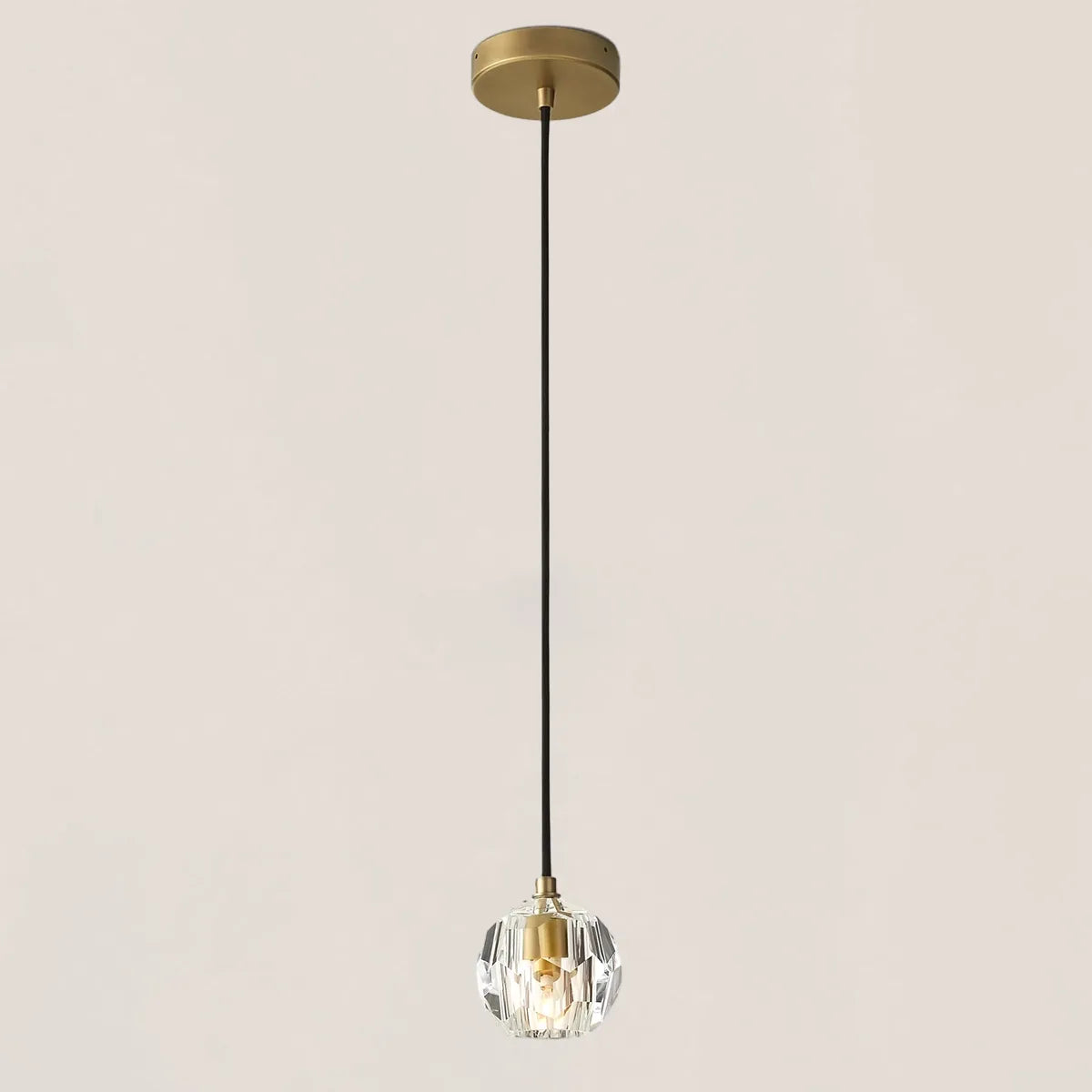 Boule De Crystal Glass Cord Pendant