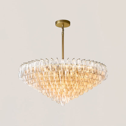 Chiara Glass Tiered Round Chandelier