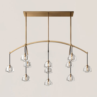 Hemisphere Linear Chandelier