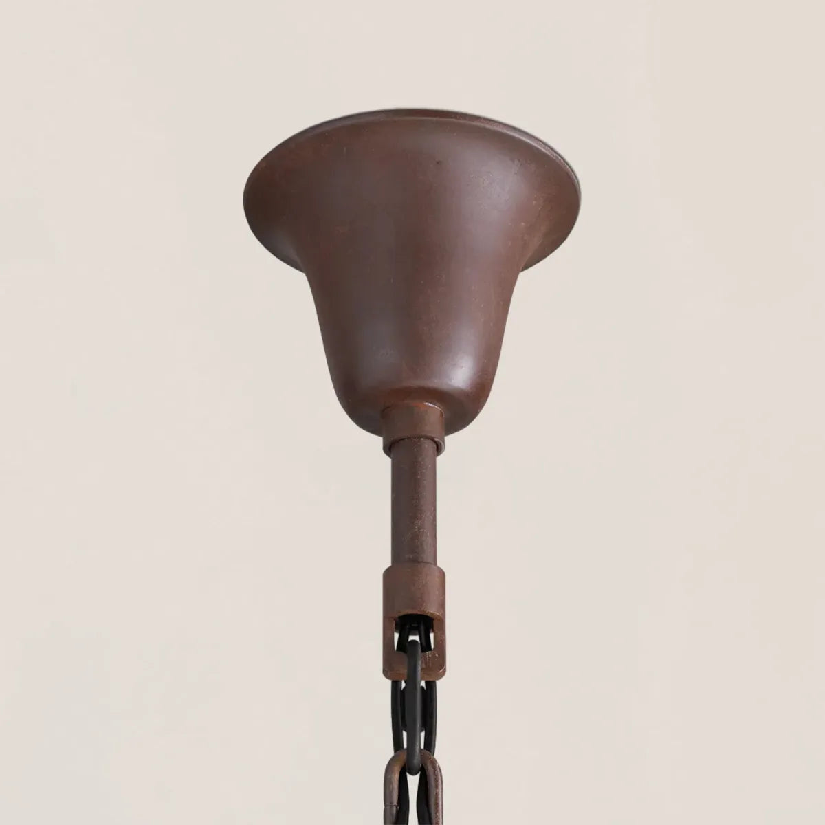 19TH Rococo Iron & Crystal Round Chandelier