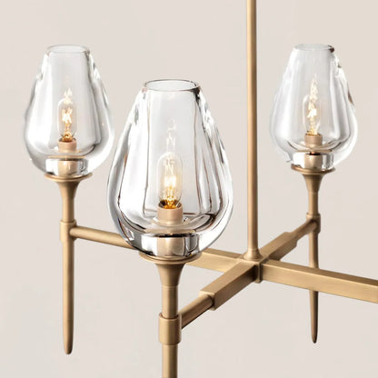 Tulip Crystal Linear Chandelier