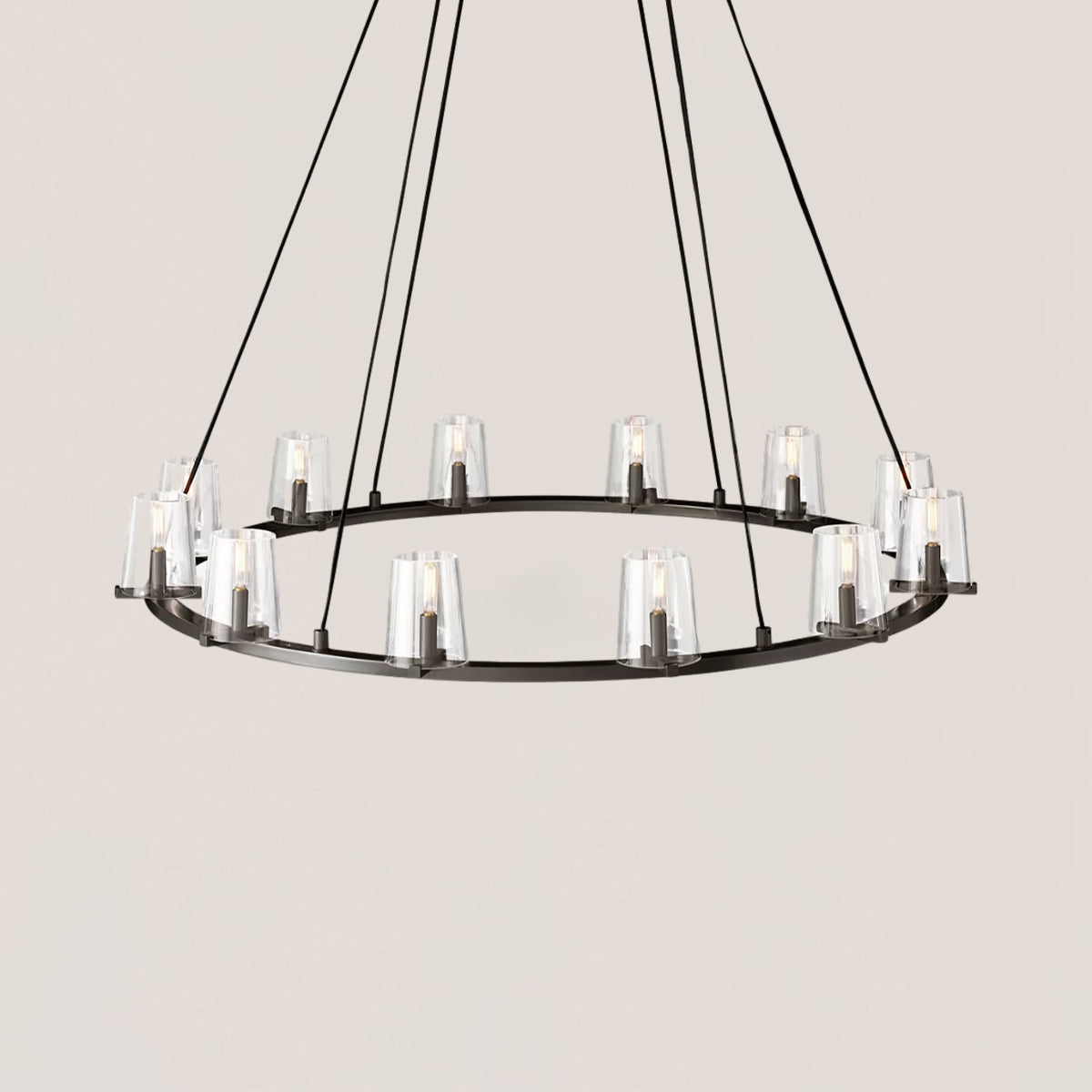 Pauillac Glass Round Chandelier 48"