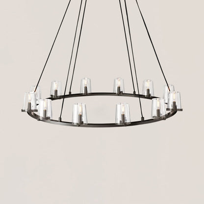 Pauillac Glass Round Chandelier 48"