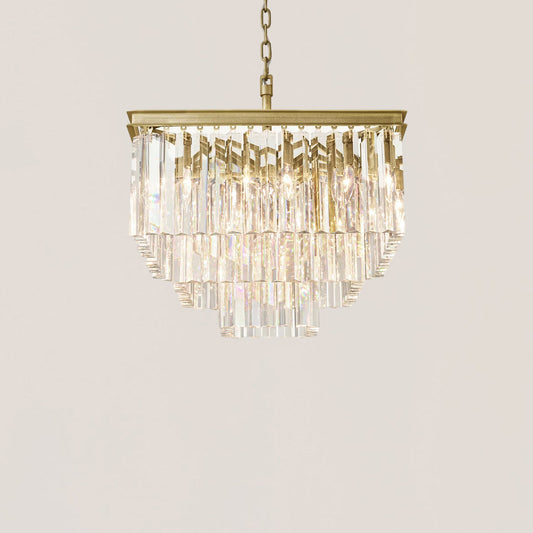 1920s Odeon Square Chandelier