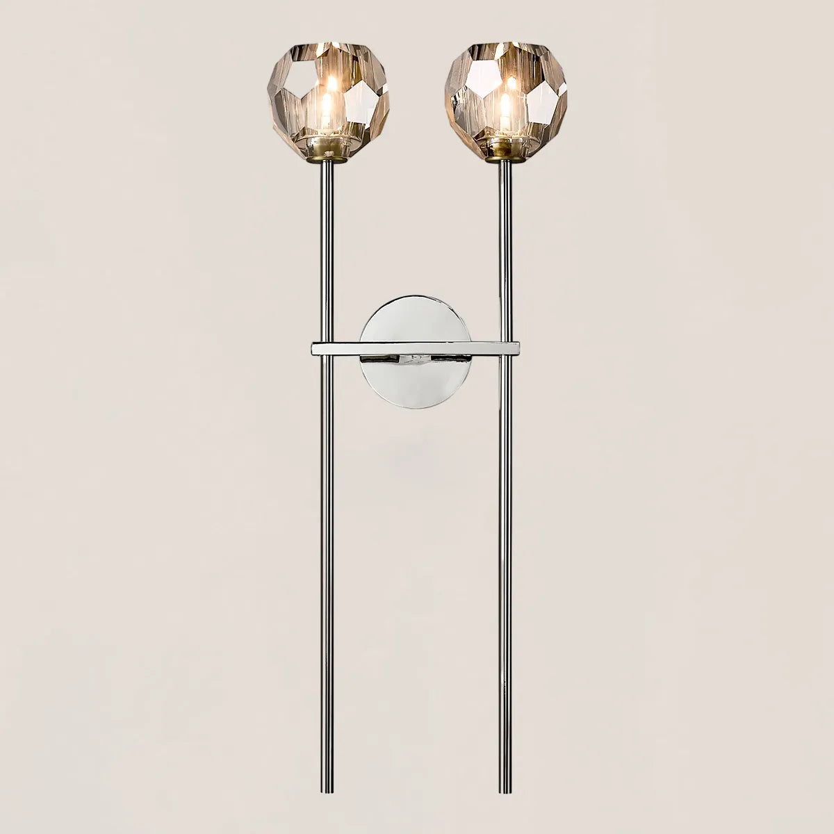 Boule De Crystal Double Grand Wall Sconce